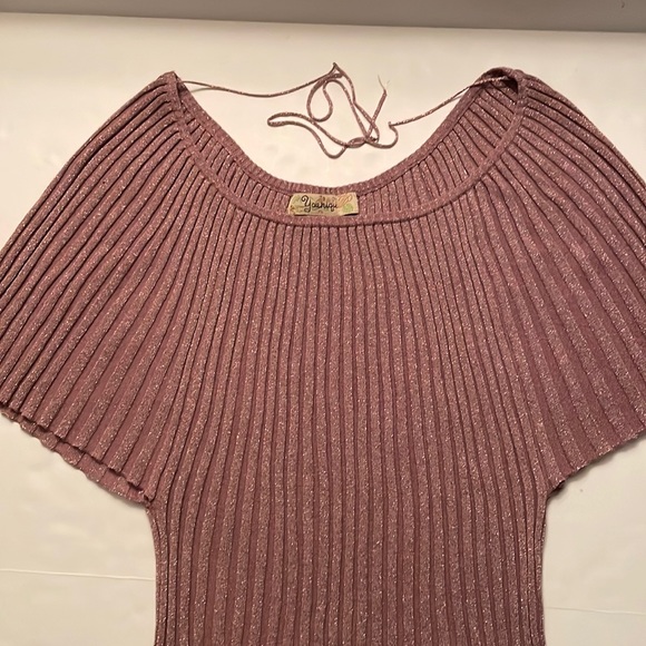 Younique splendid pleated, ribbed and elastic top. Batwing sleeves, size L. - Picture 14 of 16